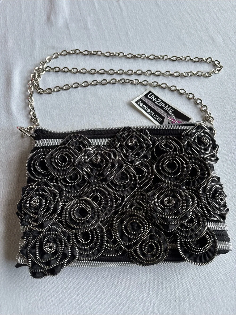 black and silver bag by BAM Bag